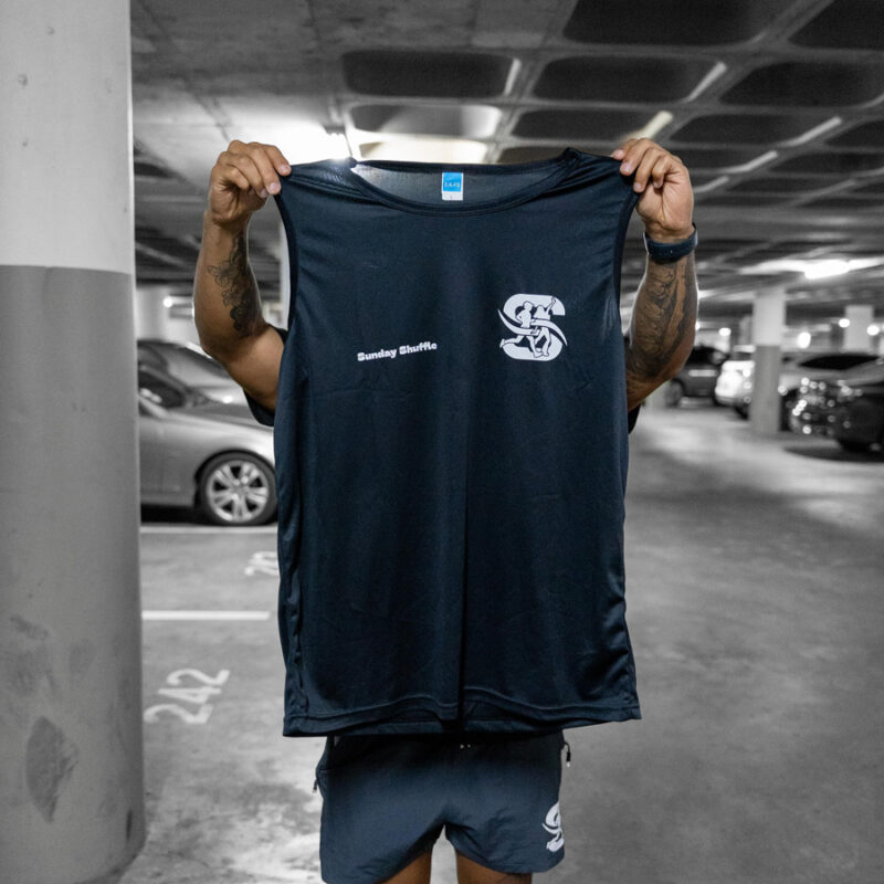 Guys black training vest